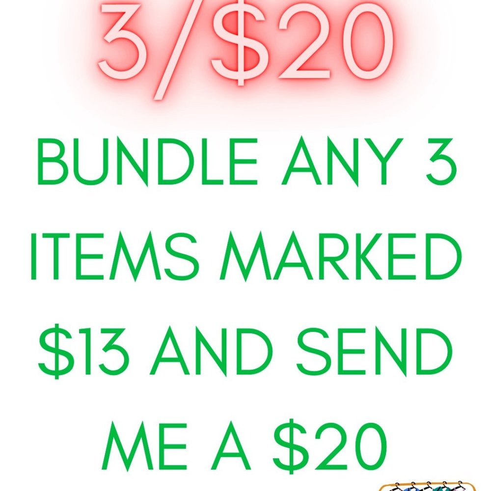 3 for $20